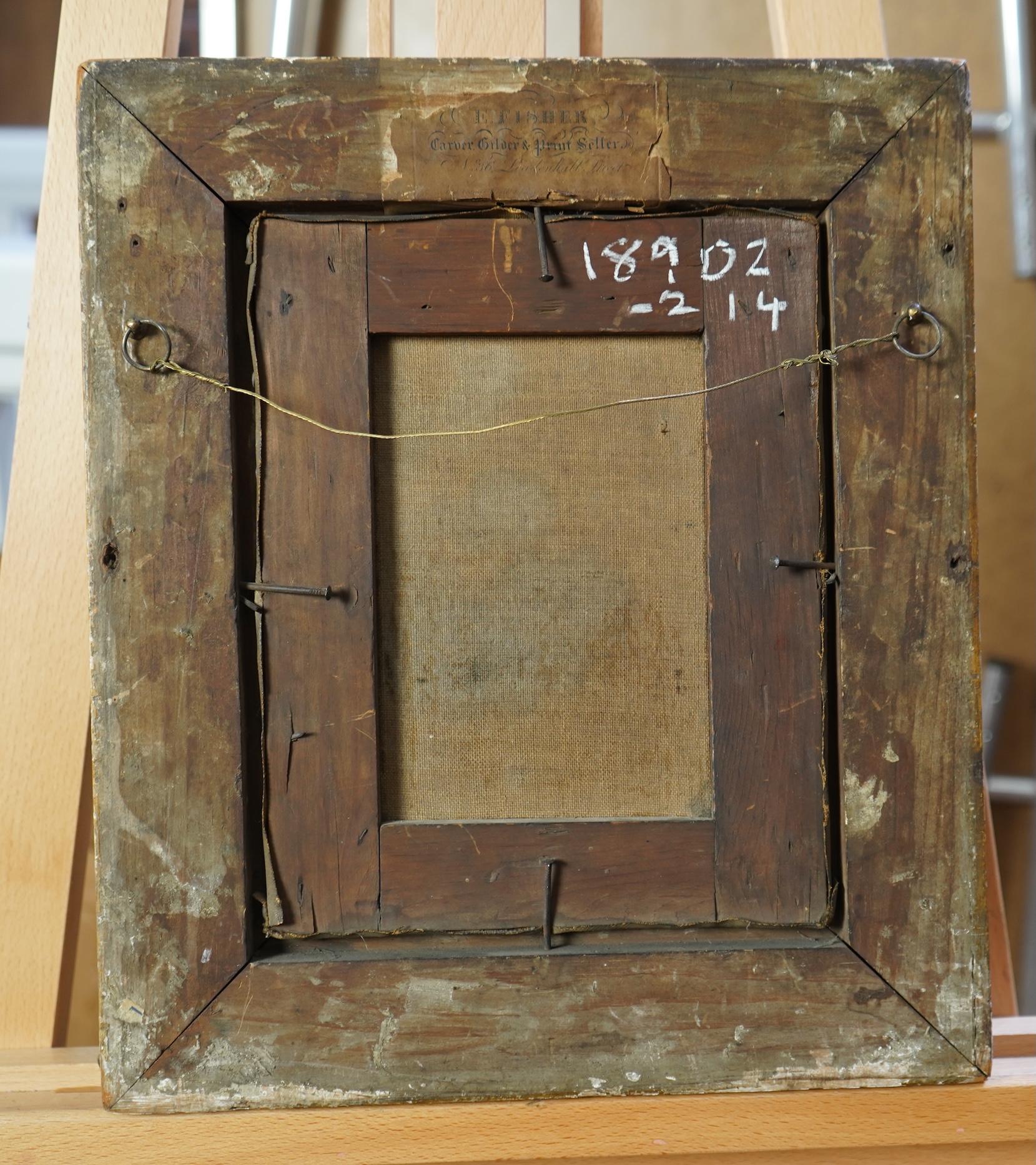 Dutch school, late 18th century, A profile portrait of a bearded gentleman